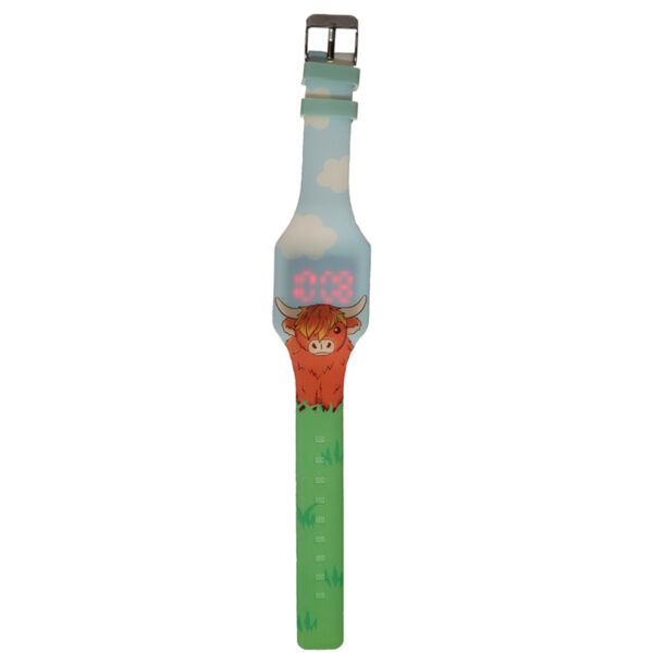 Silicone Digital Watch - Highland Coo Cow - Image 6