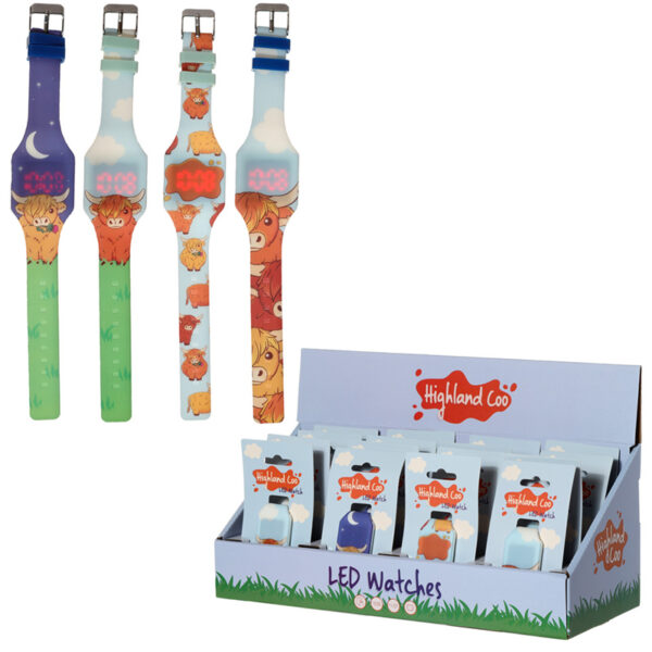 Silicone Digital Watch - Highland Coo Cow - Image 11