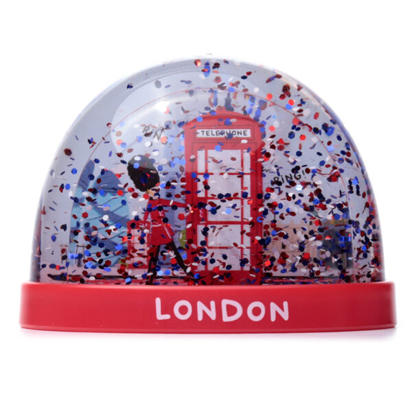 Collectable Snow Storm (Medium) - London Icons Red Telephone Box - Image 2