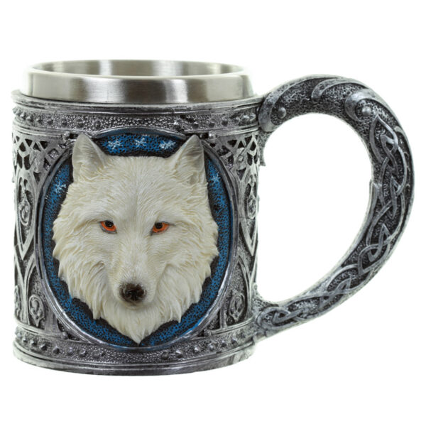 Decorative Tankard - White Wolf - Image 3