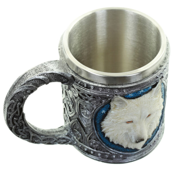 Decorative Tankard - White Wolf - Image 5