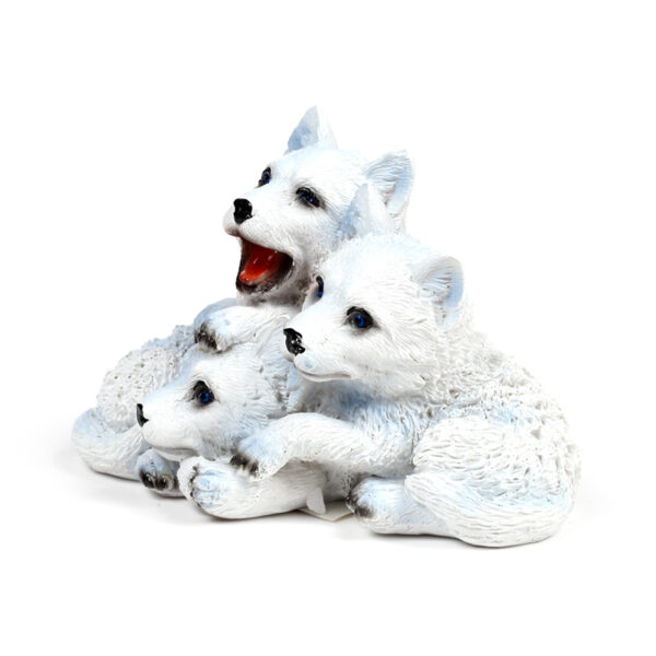 Wolf Ornament - Trio of Puppies - Image 5
