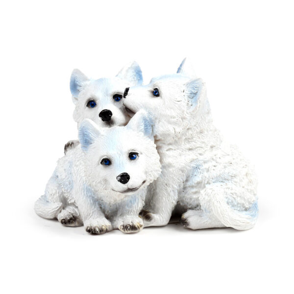 Wolf Ornament - Trio of Puppies - Image 8