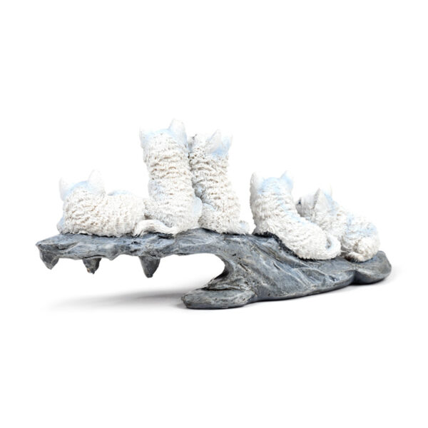 Wolf Ornament - Puppies Playing on Stone Outcrop - Image 5