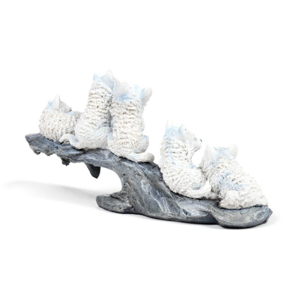 Wolf Ornament - Puppies Playing on Stone Outcrop - Image 6