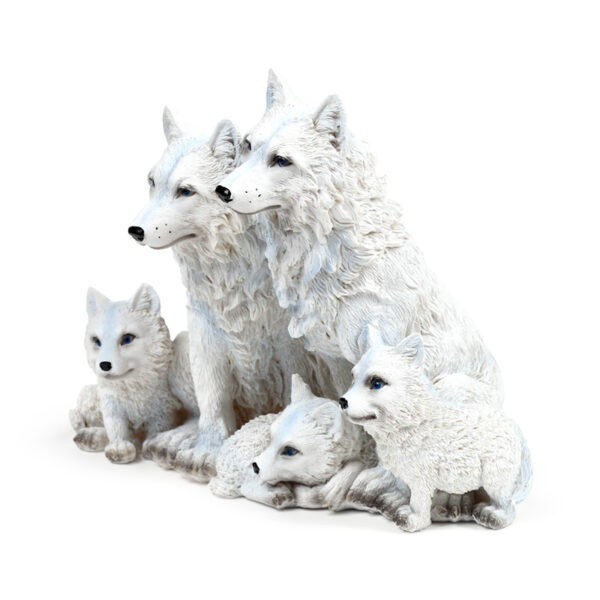 Wolf Ornament - Family with Puppies - Image 3