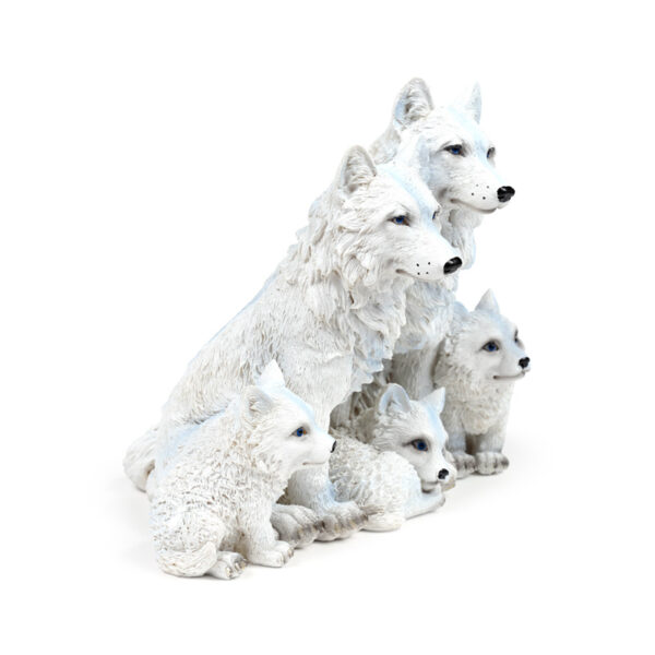Wolf Ornament - Family with Puppies - Image 8