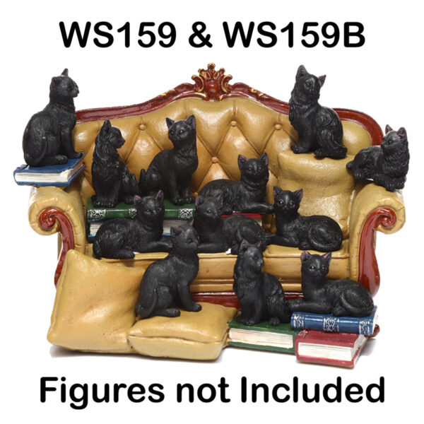 Black Cat Sofa Tiered Trinket Display Stand - Image 2