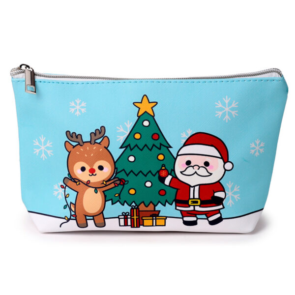 PVC Toiletry Makeup Wash Bag (Medium) - Christmas Festive Friends - Image 2
