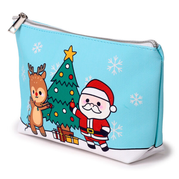 PVC Toiletry Makeup Wash Bag (Medium) - Christmas Festive Friends - Image 3
