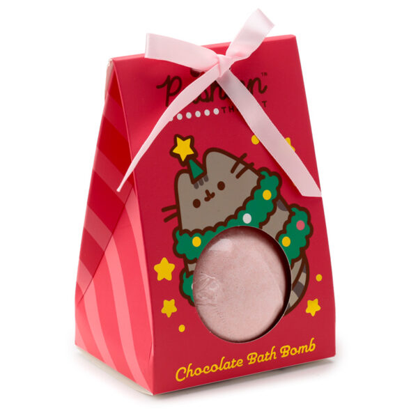 Handmade Bath Bomb in Gift Box - Christmas Pusheen the Cat - Image 5