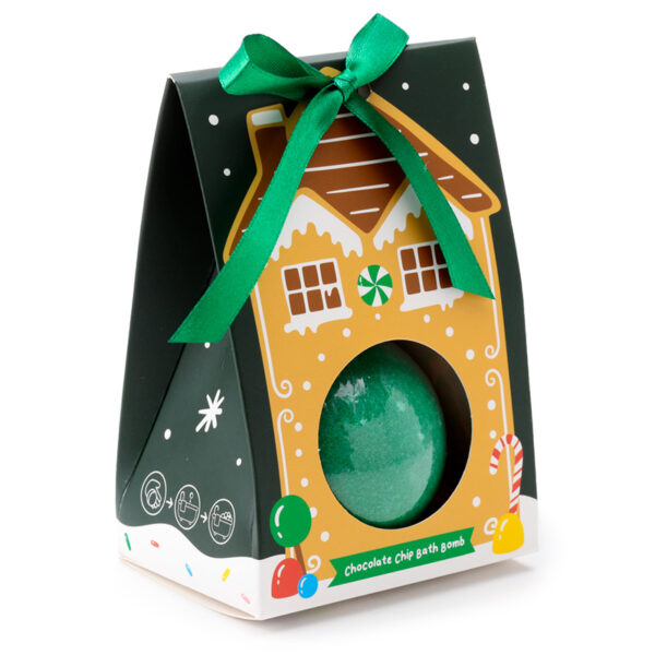 Handmade Bath Bomb in Gift Box - Christmas Gingerbread Lane - Image 4