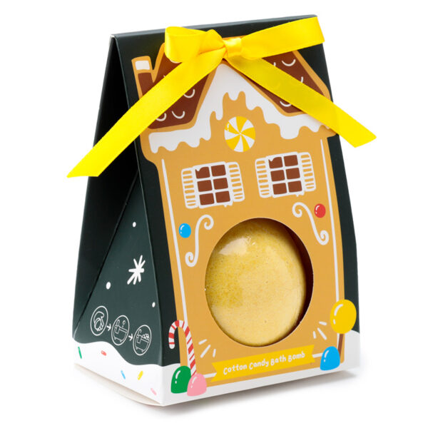 Handmade Bath Bomb in Gift Box - Christmas Gingerbread Lane - Image 5