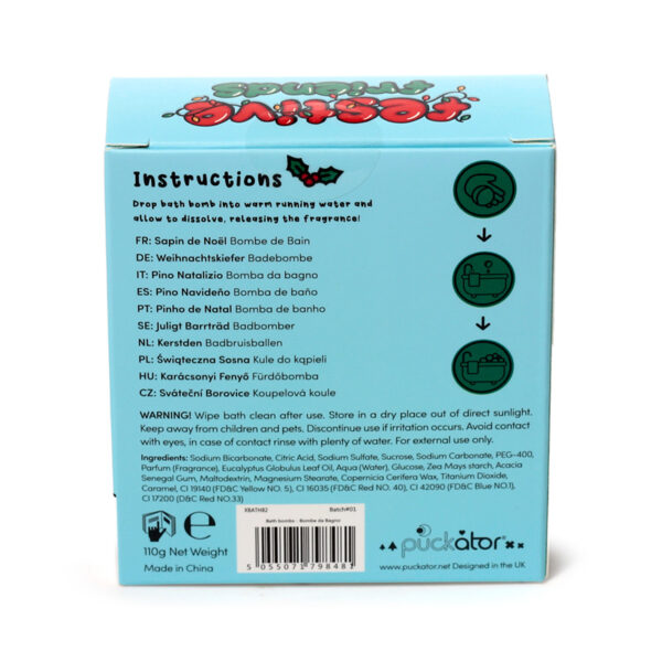 Handmade Shaped Bath Bomb in Gift Box - Christmas Tree - Image 4