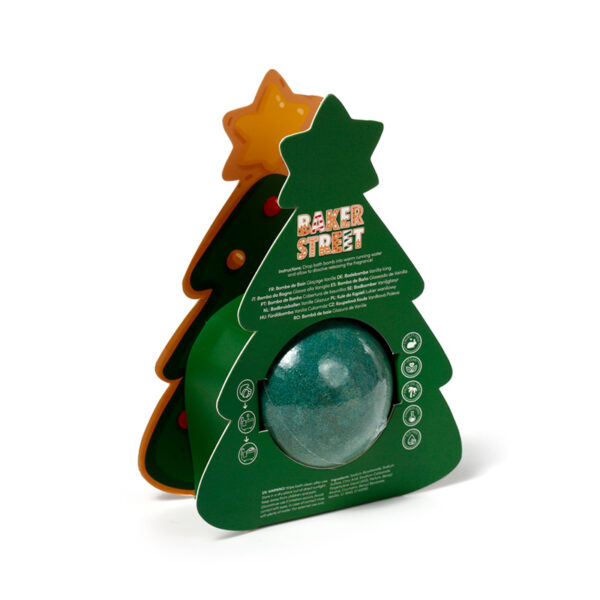 Handmade Bath Bomb in Gift Box - Christmas Gingerbread Baker Street - Image 11