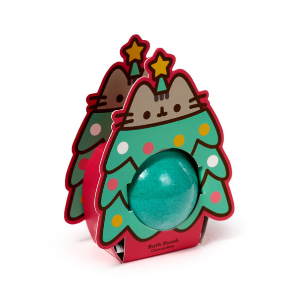 Handmade Bath Bomb in Shaped Gift Box - Christmas Pusheen the Cat - Image 7