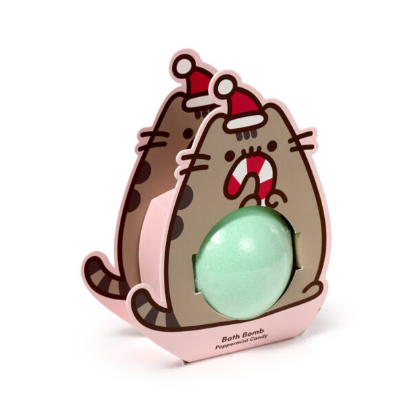Handmade Bath Bomb in Shaped Gift Box - Christmas Pusheen the Cat - Image 8