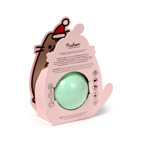 Handmade Bath Bomb in Shaped Gift Box - Christmas Pusheen the Cat - Image 11