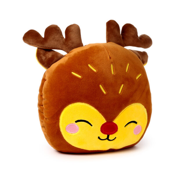2-in-1 Blankeazzz Plush Toy & Travel Blanket - Festive Friends Christmas Rudolph - Image 7