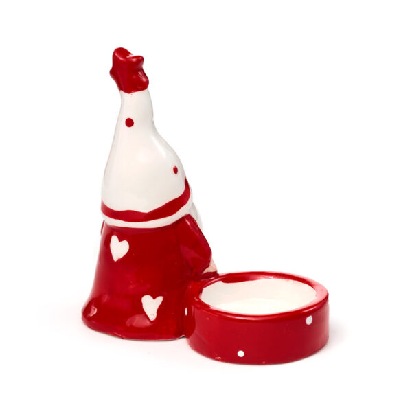 Ceramic Tea Light Candle Holder - Christmas Gonk - Image 8