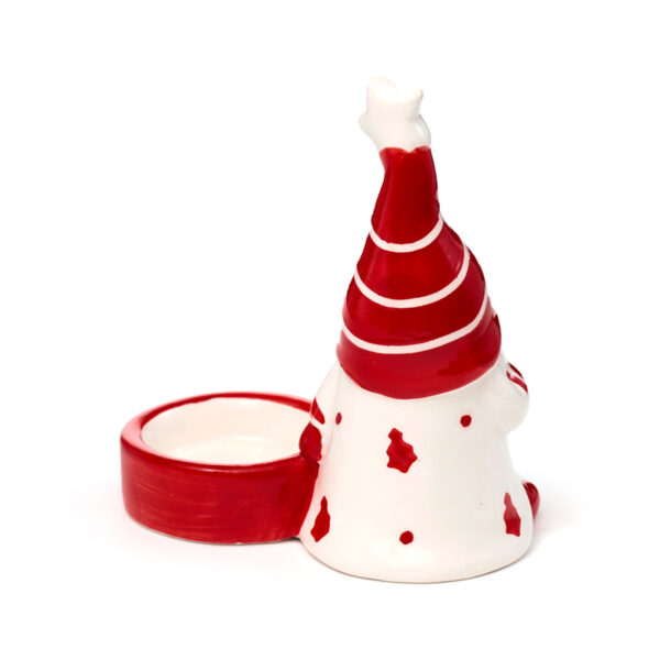 Ceramic Tea Light Candle Holder - Christmas Gonk - Image 9