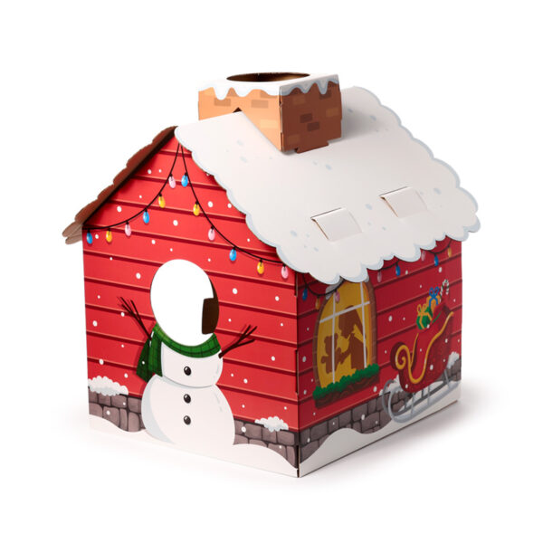 Cardboard Cat Den Playhouse - Christmas Grotto - Image 4
