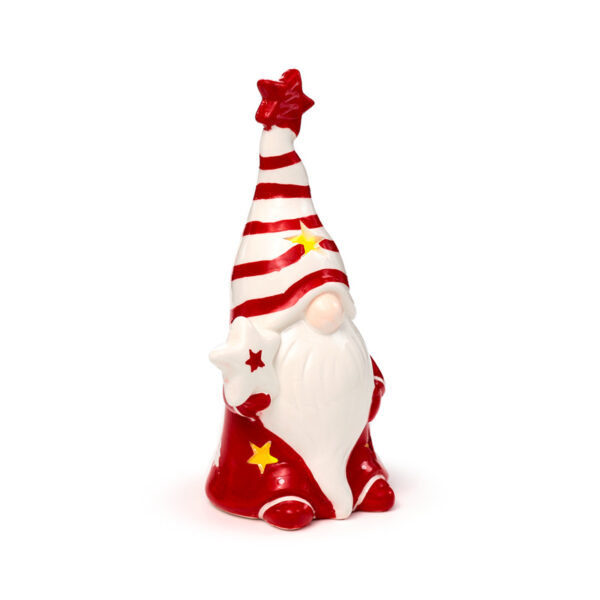 Ceramic LED Ornament - Christmas Gonk - Image 3