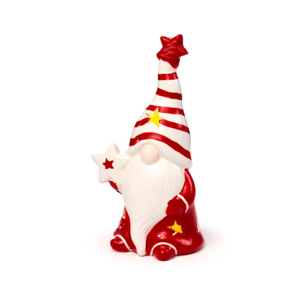Ceramic LED Ornament - Christmas Gonk - Image 7