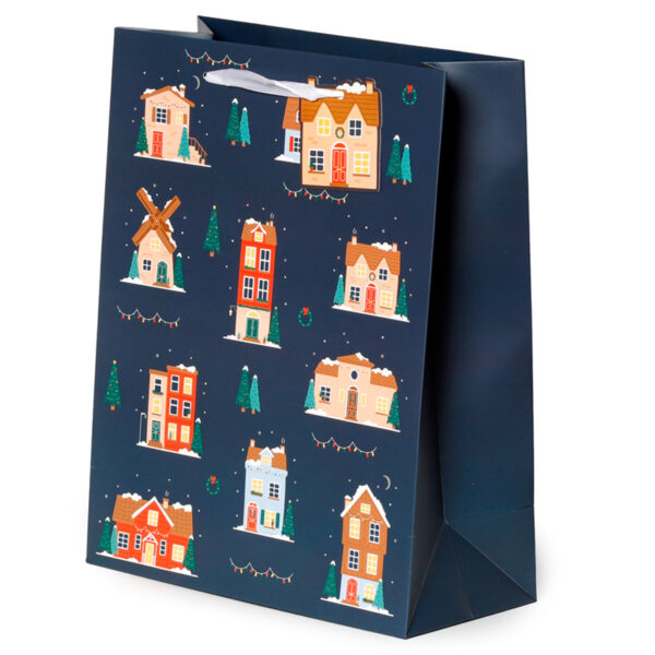 Christmas Gift Bag (Large) - Christmas Village - Image 2