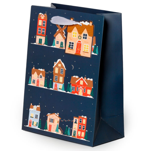Christmas Gift Bag (Medium) - Christmas Village - Image 2