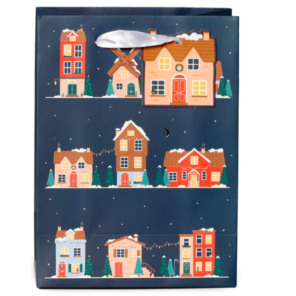 Christmas Gift Bag (Medium) - Christmas Village - Image 5