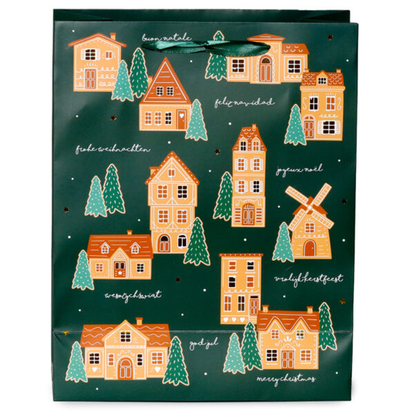 Christmas Gift Bag (Large) - Gingerbread Lane - Image 4