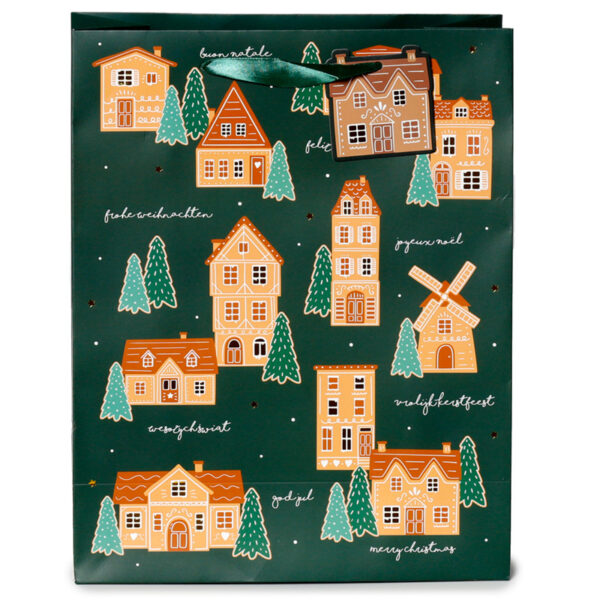 Christmas Gift Bag (Large) - Gingerbread Lane - Image 5