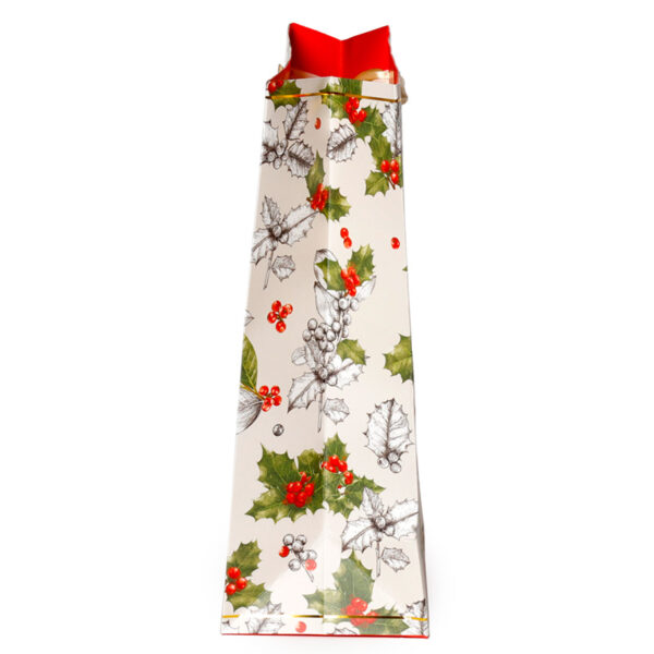 Christmas Gift Bag (Large) - Winter Botanicals Holly - Image 3