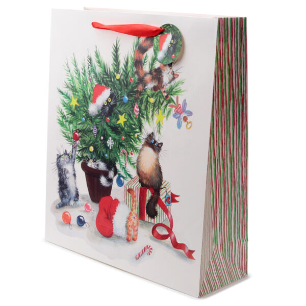 Christmas Gift Bag (Extra Large) - Kim Haskins Cats - Image 3