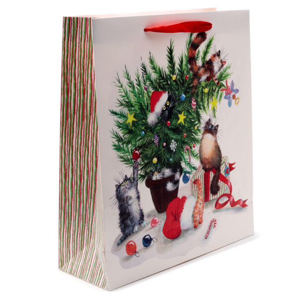 Christmas Gift Bag (Extra Large) - Kim Haskins Cats - Image 4