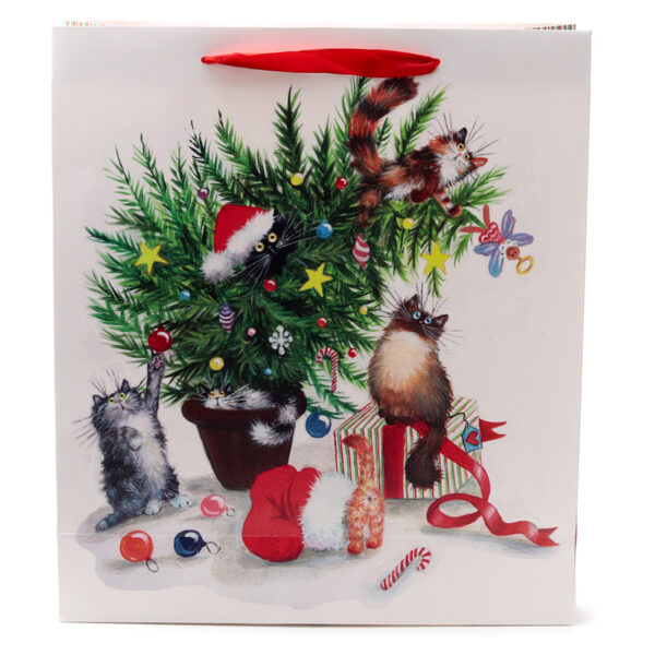 Christmas Gift Bag (Extra Large) - Kim Haskins Cats - Image 5