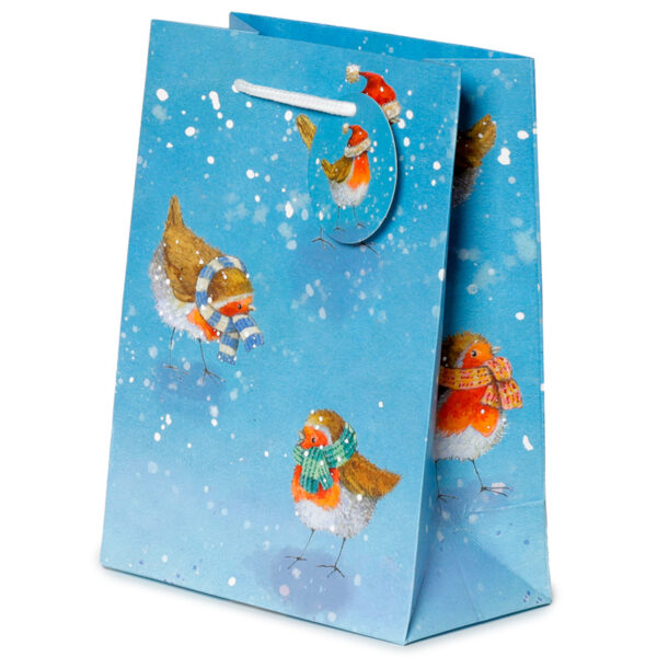 Christmas Gift Bag (Medium) - Jan Pashley Robin - Image 2