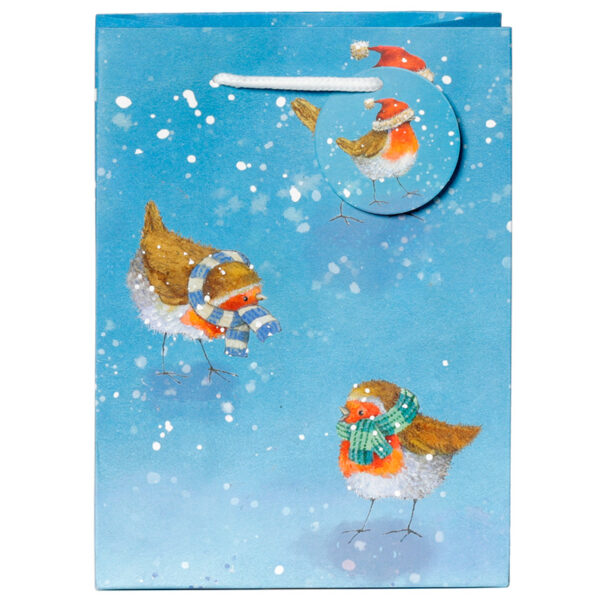 Christmas Gift Bag (Medium) - Jan Pashley Robin - Image 5