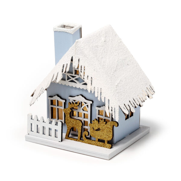 LED Decoration - Christmas Sleigh Scene House - Image 3