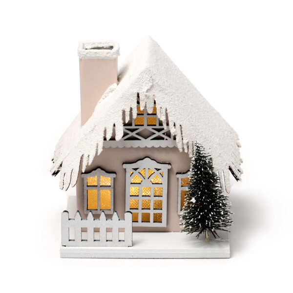 LED Decoration - Christmas Snow Covered House - Image 2