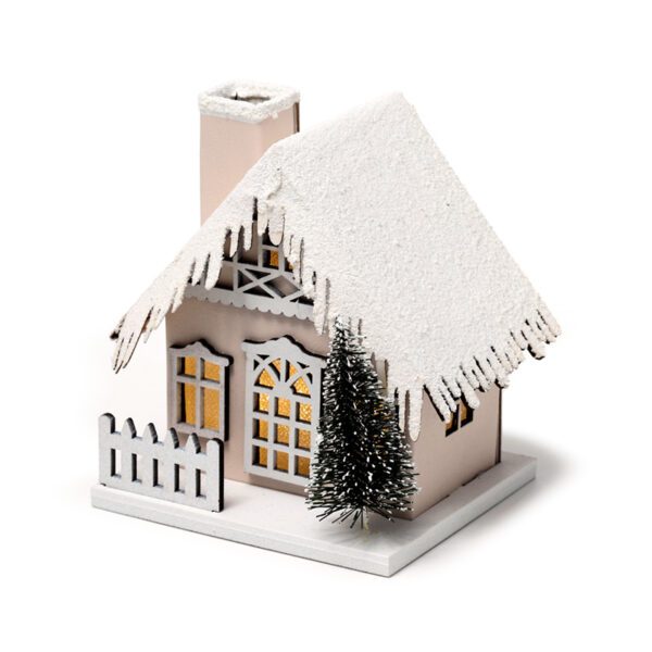 LED Decoration - Christmas Snow Covered House - Image 3