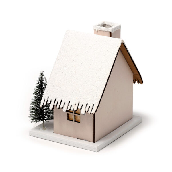 LED Decoration - Christmas Snow Covered House - Image 4
