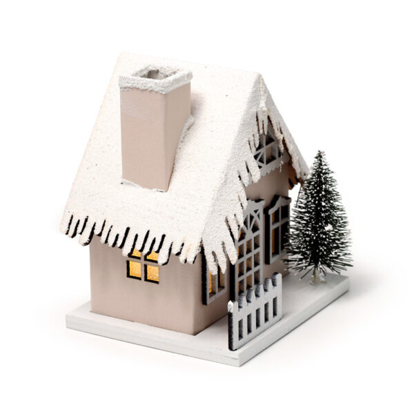 LED Decoration - Christmas Snow Covered House - Image 8