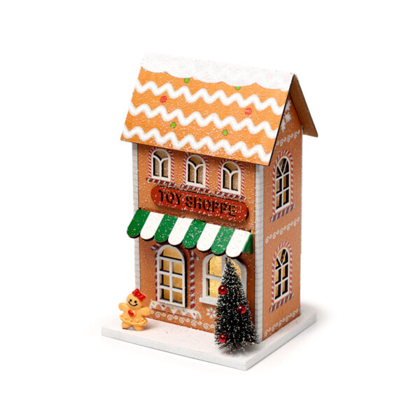 LED Decoration - Christmas Gingerbread Toy Shoppe - Image 3