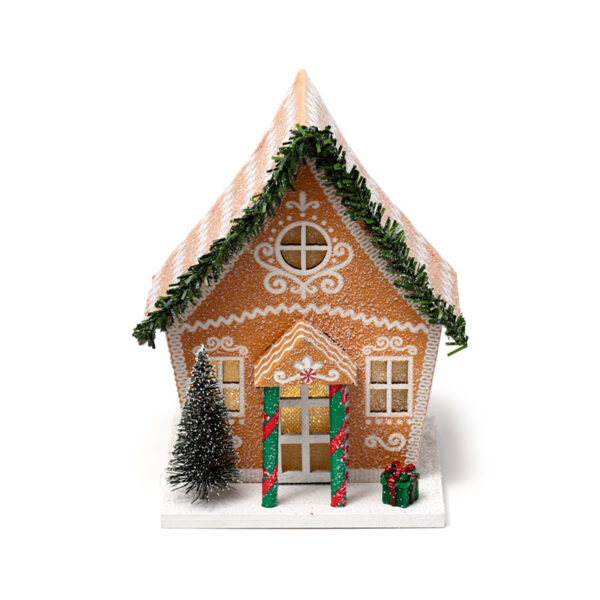 LED Decoration - Christmas Gingerbread House - Image 2