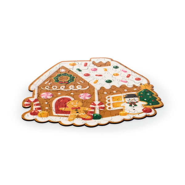 130pc Wooden Jigsaw Puzzle - Christmas Gingerbread Baker Street - Image 6