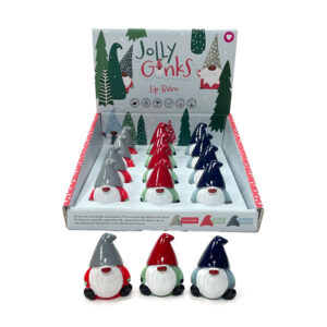 Lip Balm in Shaped Holder - Christmas Jolly Gonk