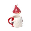 Peeping Lid Ceramic Lidded Character Mug - Christmas Gonk - Image 2