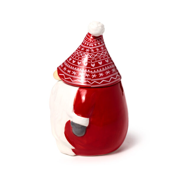Peeping Lid Ceramic Lidded Character Mug - Christmas Gonk - Image 5